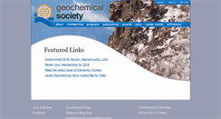 Desktop Screenshot of geochemsoc.org