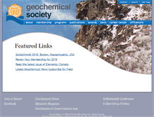Tablet Screenshot of geochemsoc.org